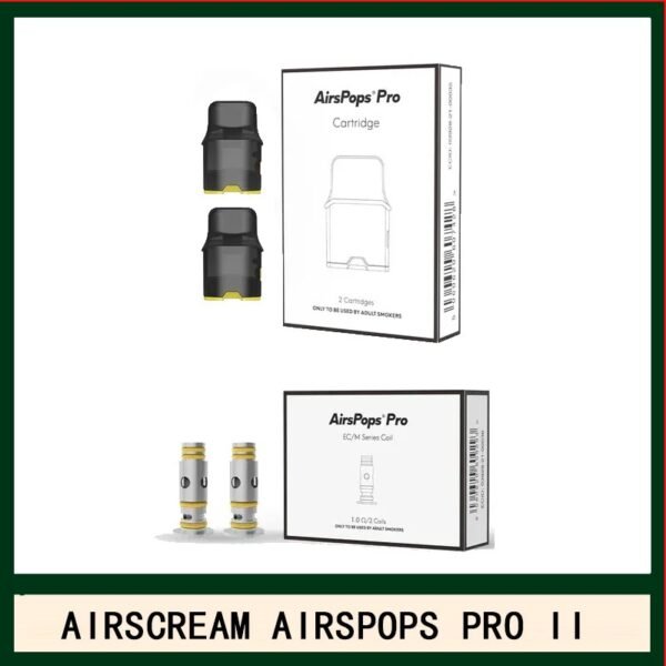 AIRSCREAM AIRSPOPS PRO II氣泡2代煙彈空倉霧化芯成品芯1.0歐姆